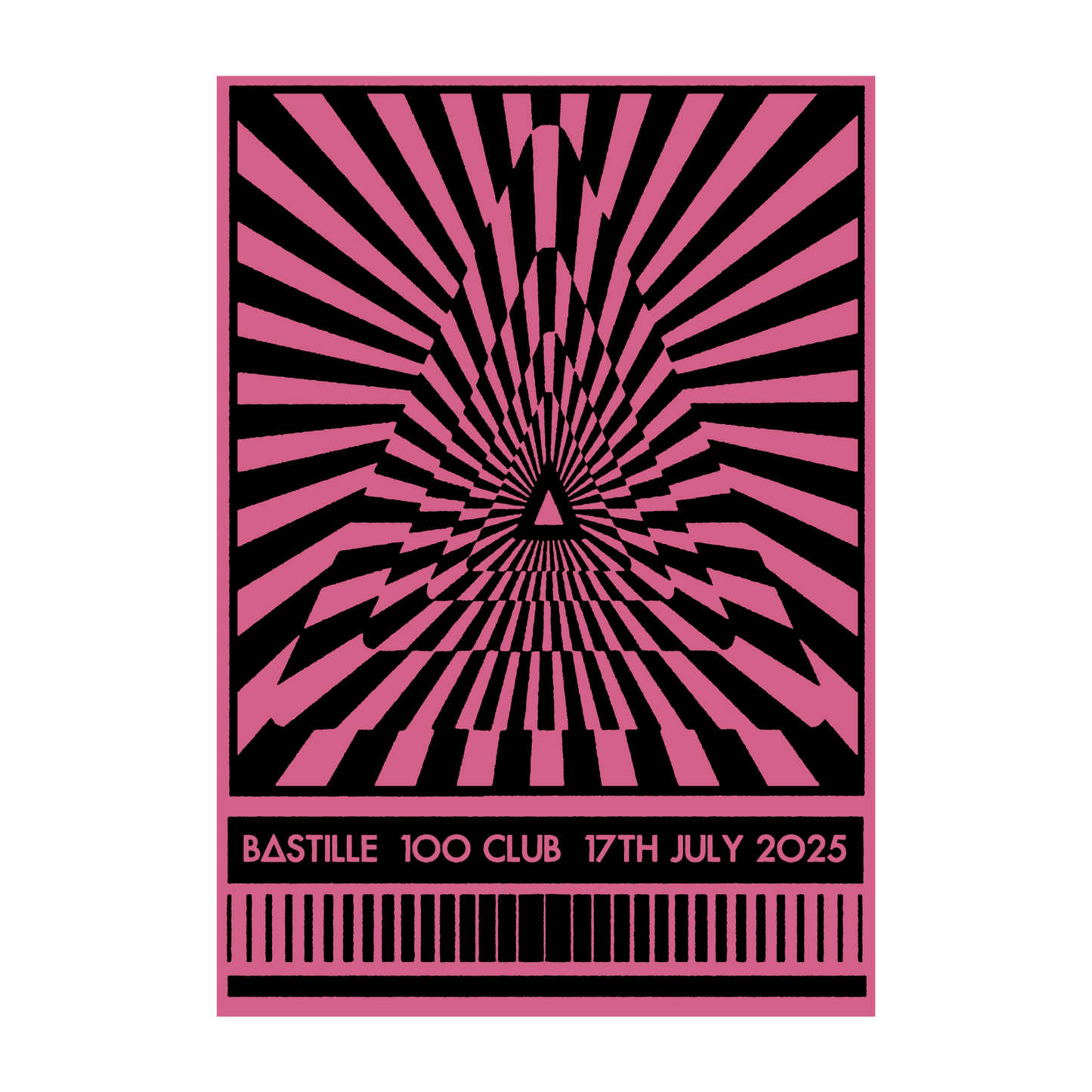 BASTILLE 100 CLUB EVENT POSTER
