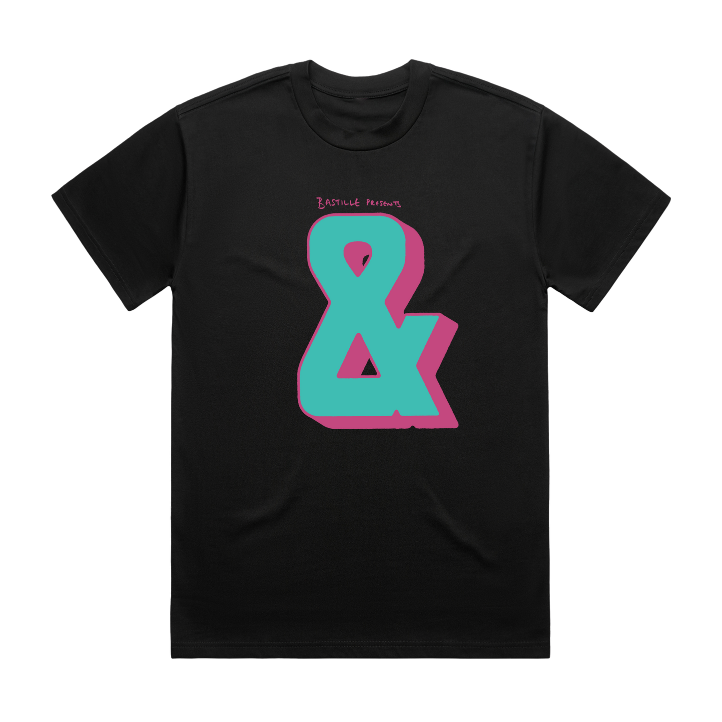 BASTILLE AMPERSAND LOGO BLACK TEE