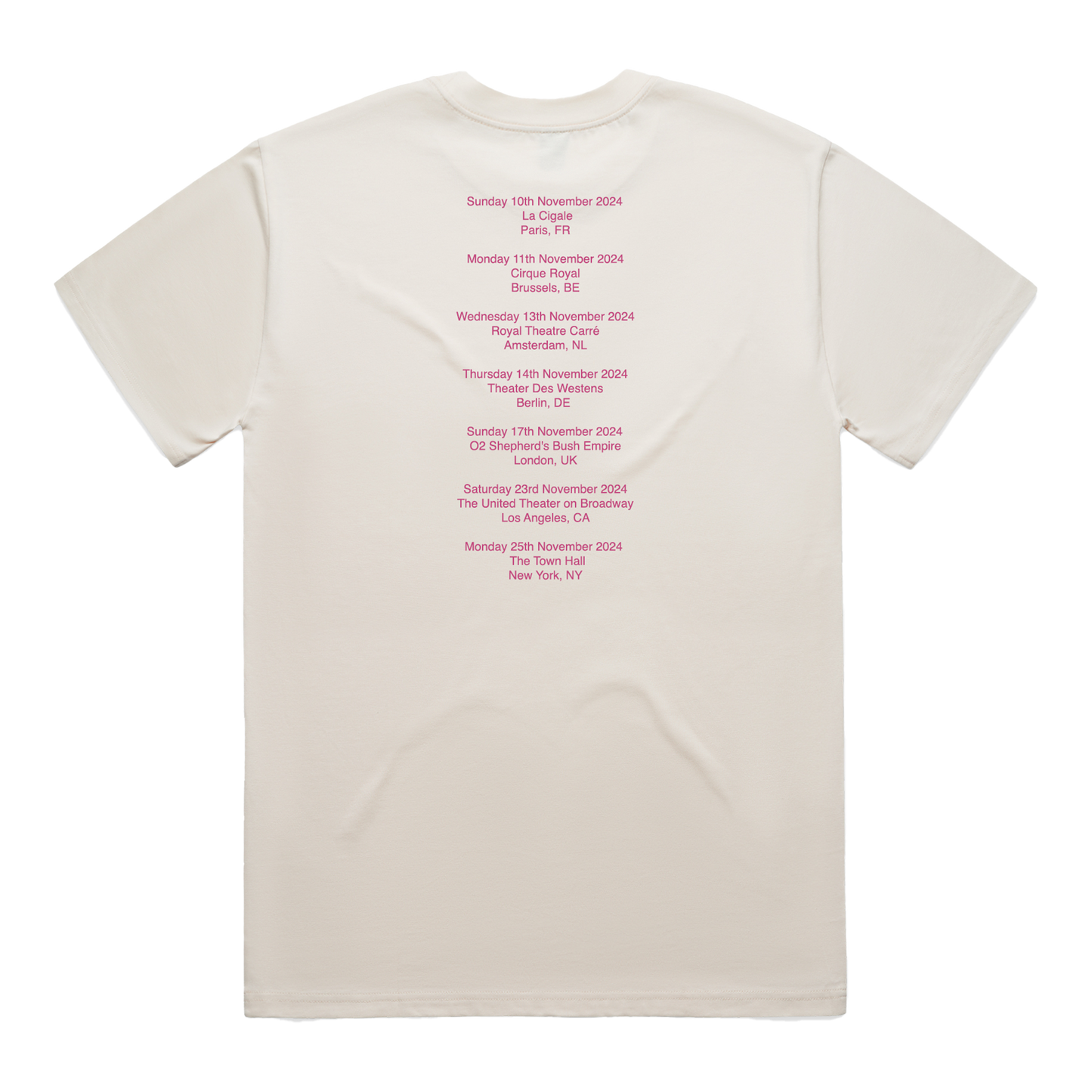 BASTILLE AMPERSAND 2024 NATURAL TOUR TEE