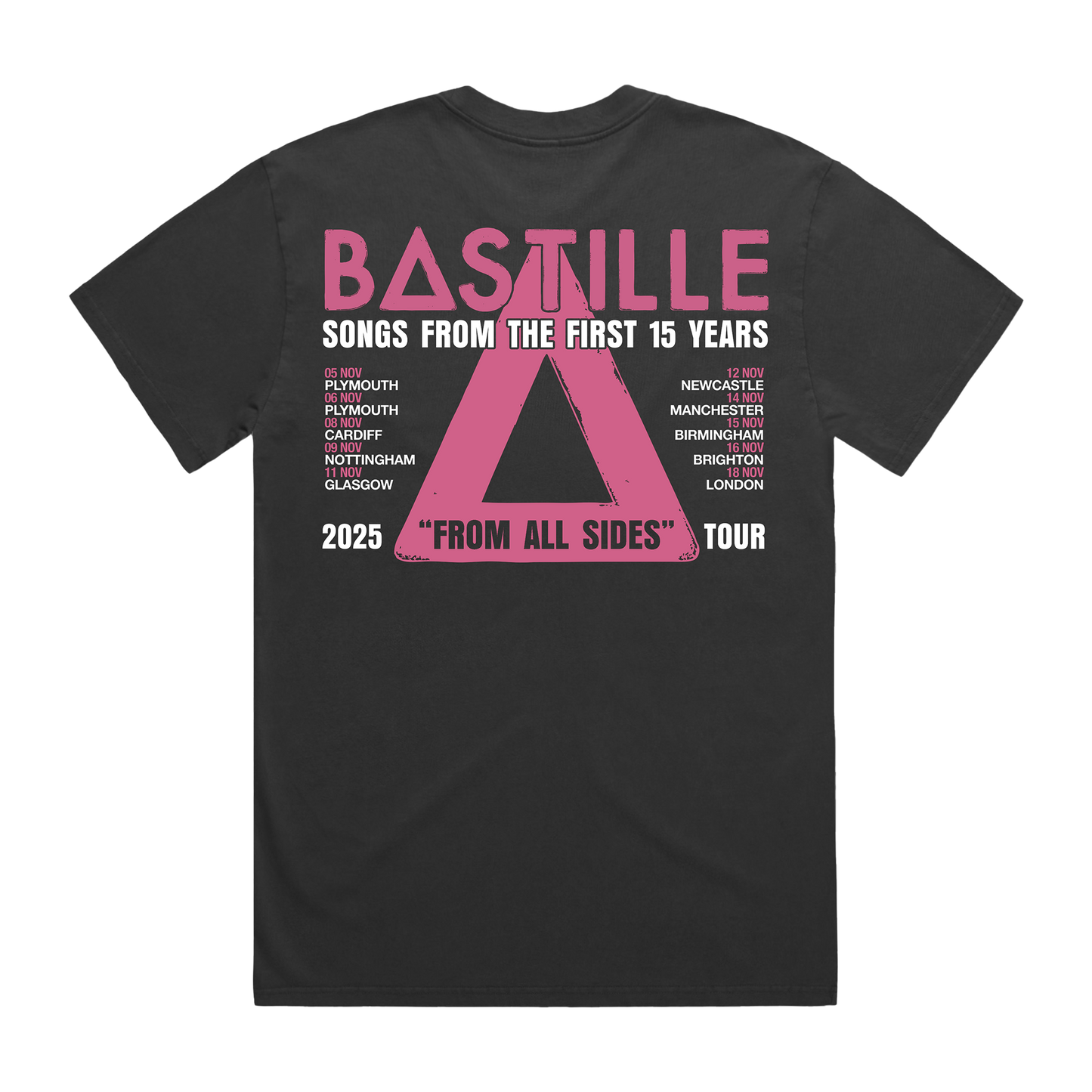 FROM ALL SIDES 2025 BLACK TOUR T-SHIRT