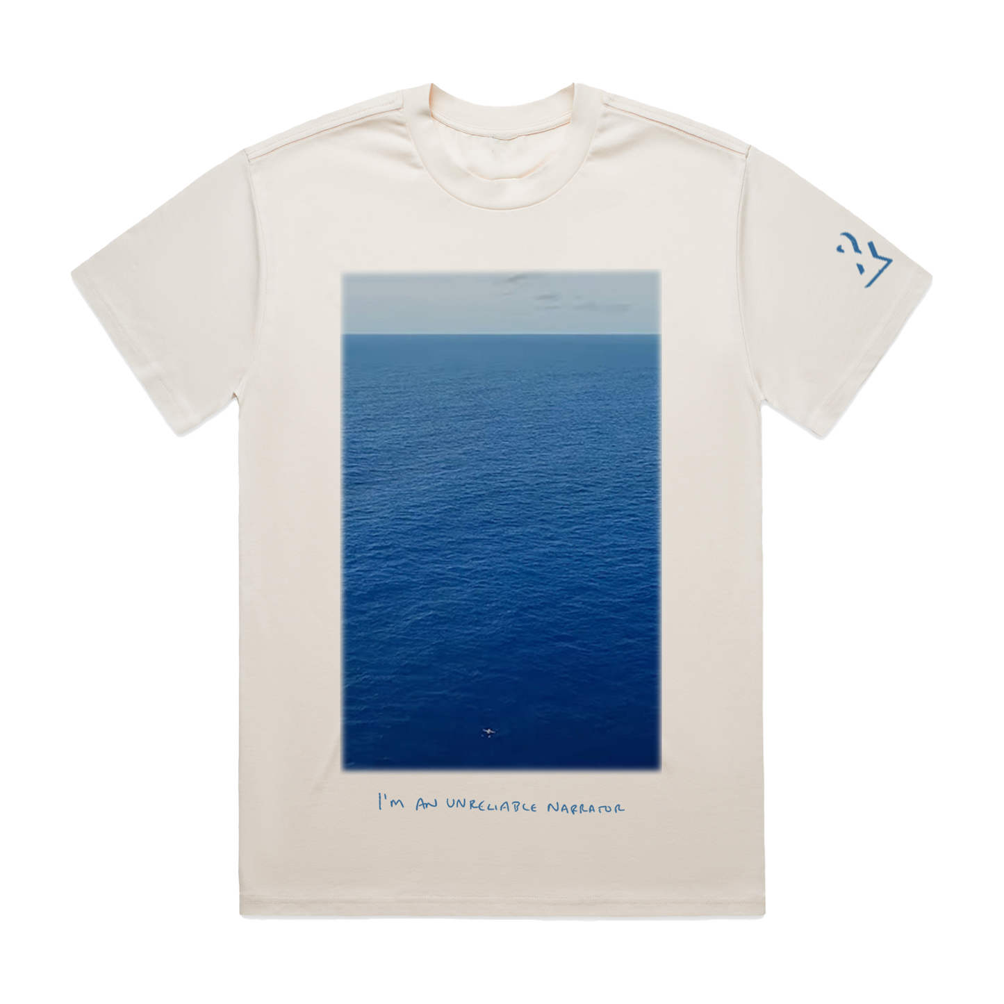 "&" Unreliable Narrator Photo Ecru Tee