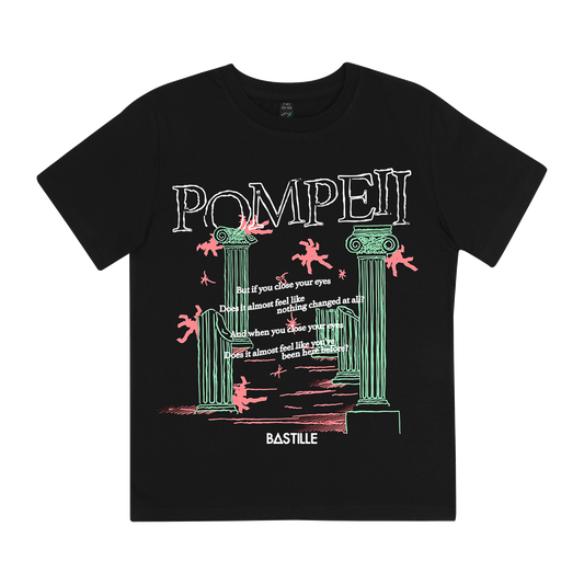 POMPEII PILLARS KIDS BLACK TEE