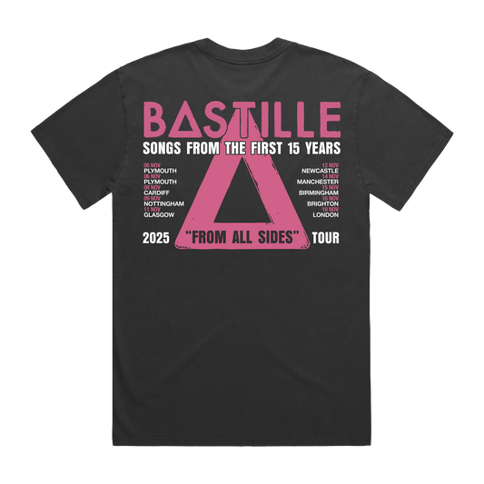 FROM ALL SIDES 2025 BLACK TOUR T-SHIRT