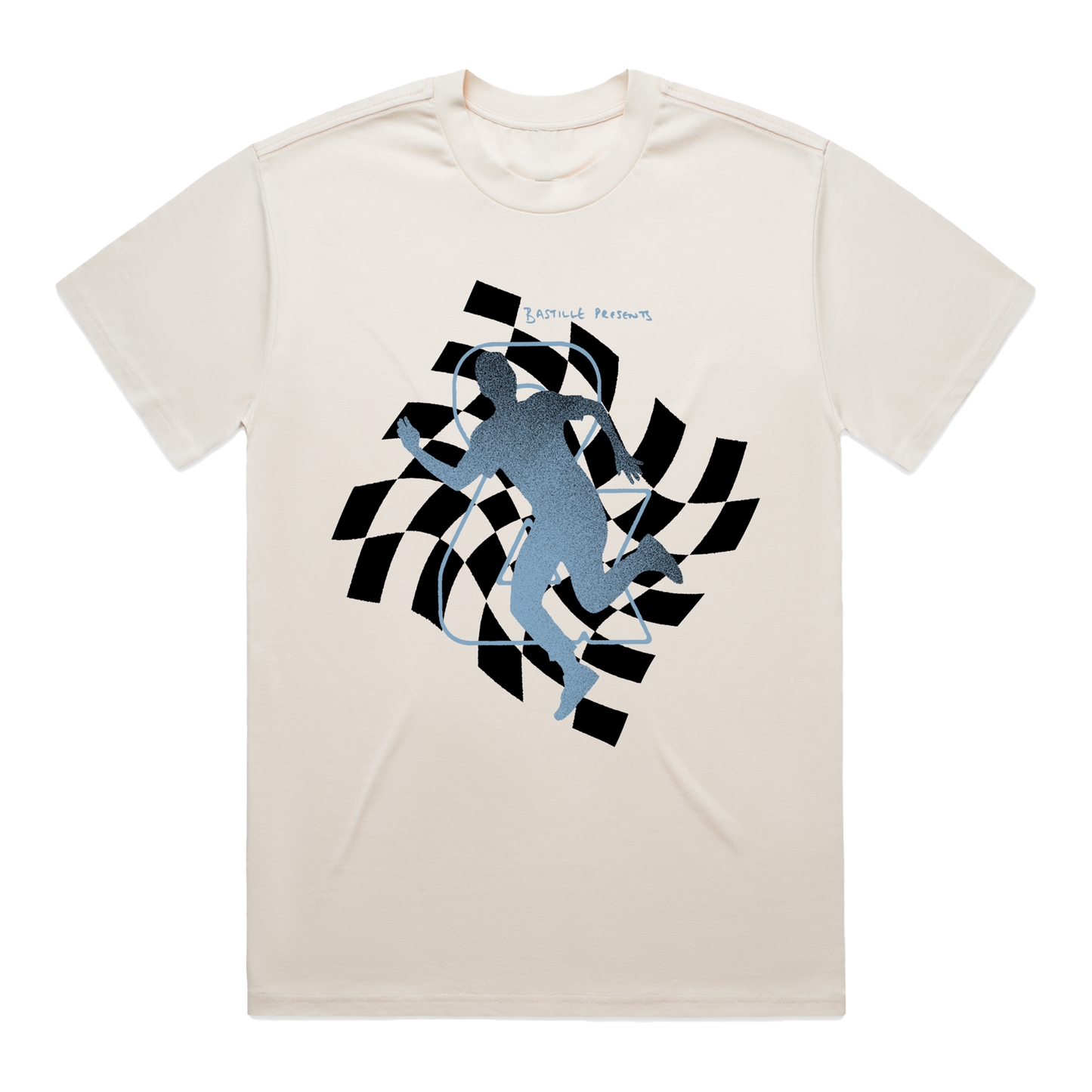 BASTILLE CHECKERED MAN NATURAL TEE