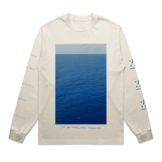 "&" Unreliable Narrator Photo Ecru Longsleeve