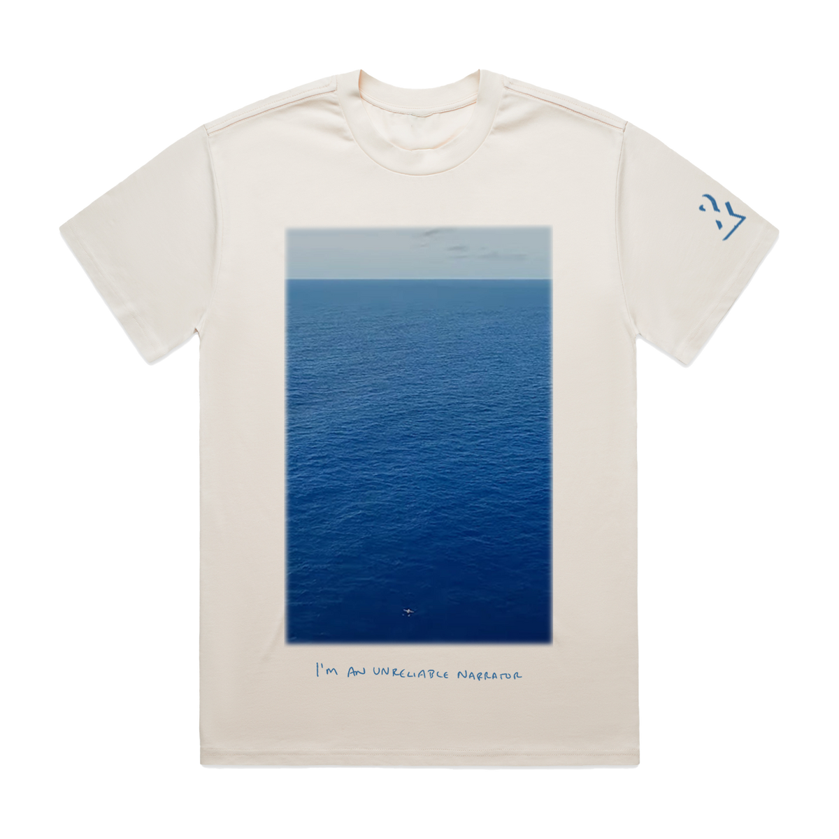 "&" Unreliable Narrator Photo Ecru Tee