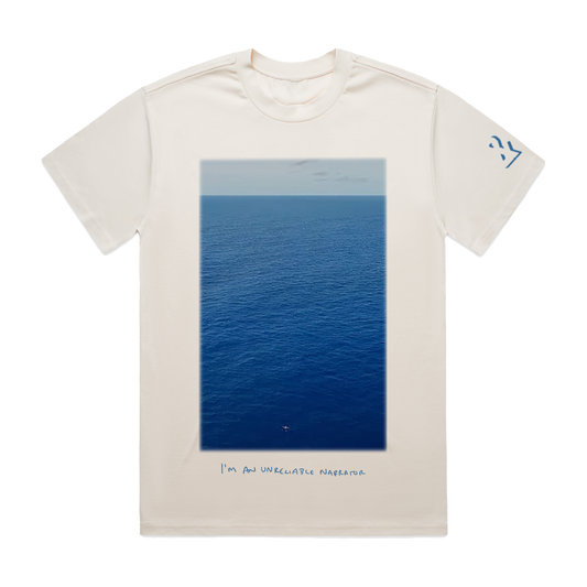 "&" Unreliable Narrator Photo Ecru Tee