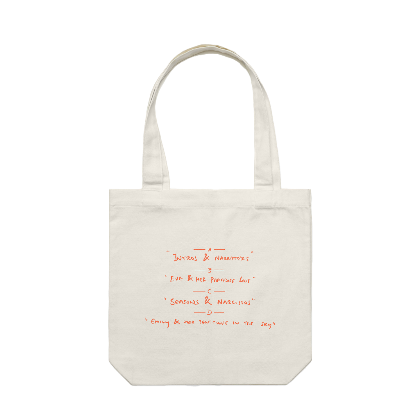 "&" Unreliable Narrator Natural Tote