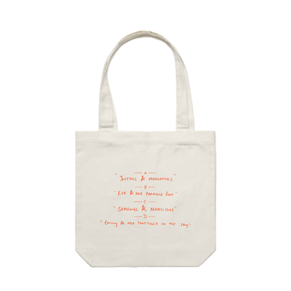 "&" Unreliable Narrator Natural Tote