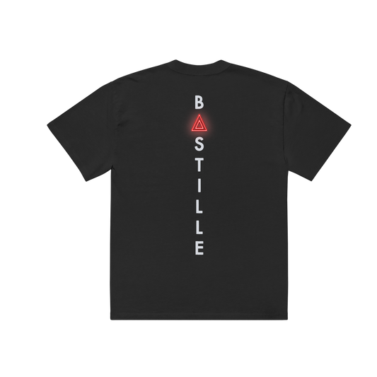 BASTILLE SKELETON HEART BLACK T-SHIRT